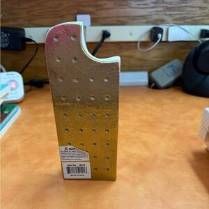 Sagebrook Home 8 in. Metal Ice Cream Sandwich gold decorative accent